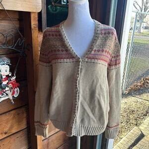 Womens lands end cardigan